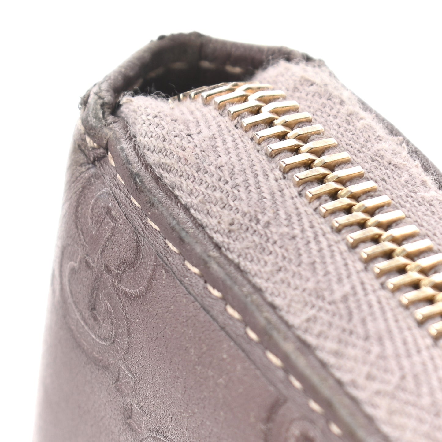 Guccissima Princy Zip Around Wallet Purple