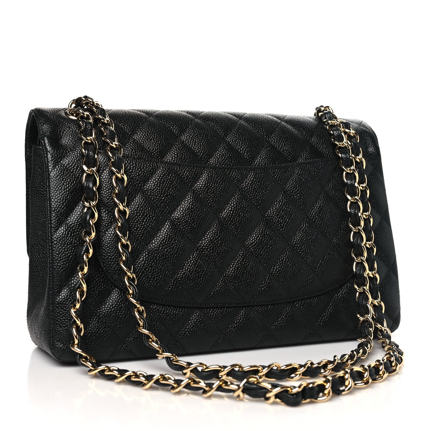 Chanel Caviar Quilted Jumbo Double Flap Black 3 of 10