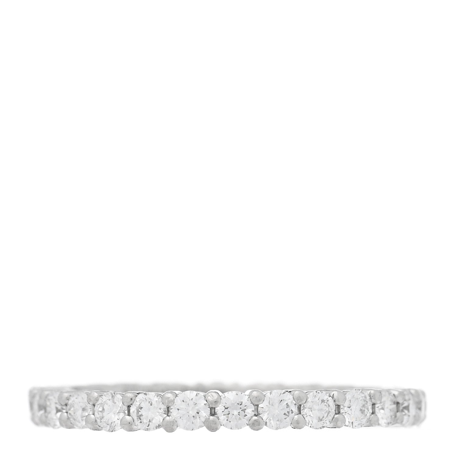 Tiffany Platinum Diamond 2.2mm Full Circle Forever Band Ring 52 6 1 of 4