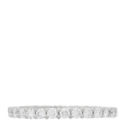Tiffany Platinum Diamond 2.2mm Full Circle Forever Band Ring 52 6 1 of 4