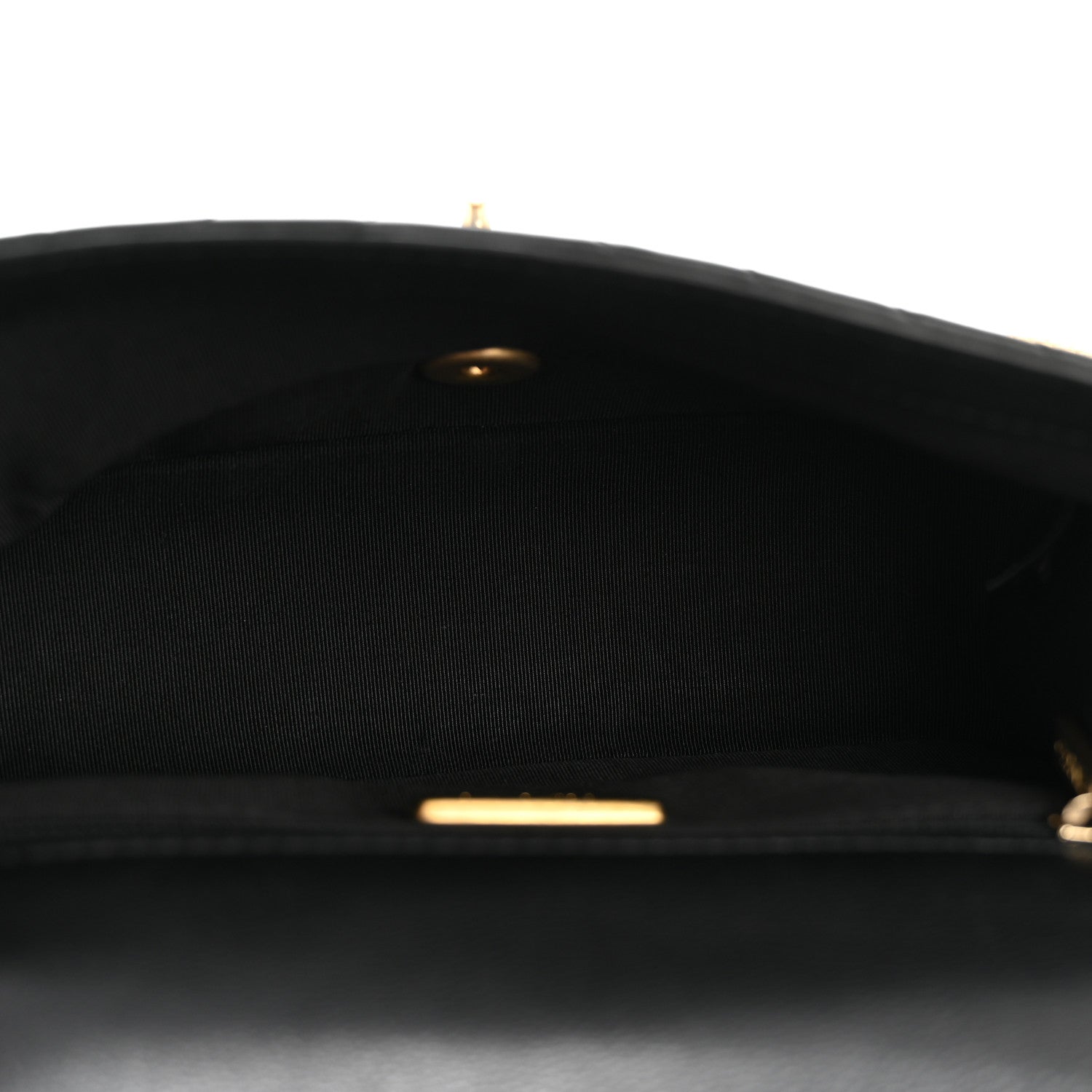 Chanel Calfskin Chevron Quilted Mini Rock The Corner Flap Black 5 of 13