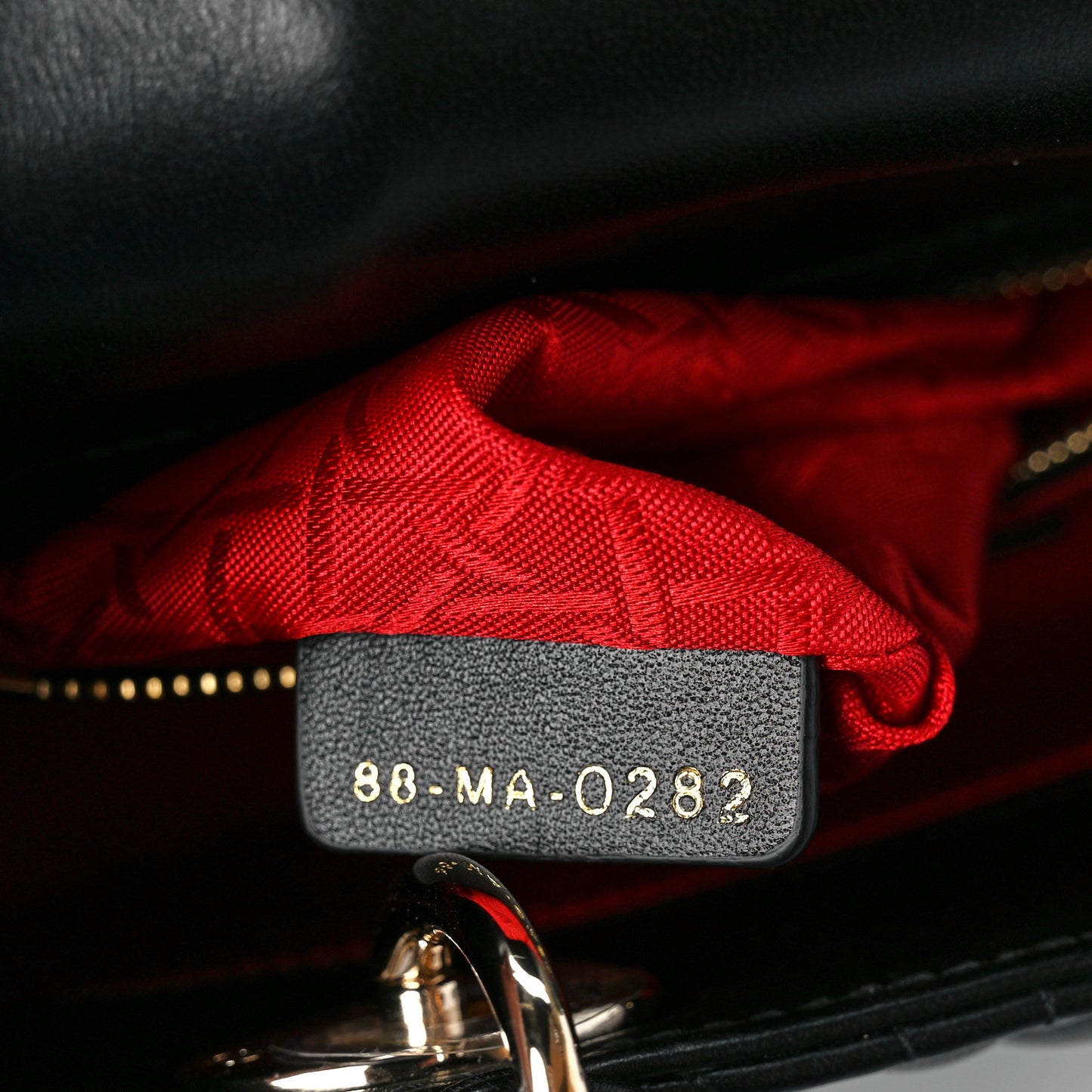Lambskin Cannage Small My ABCDior Lady Dior Black