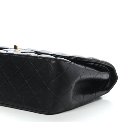Chanel Lambskin Quilted Jumbo Double Flap Black 9 of 10