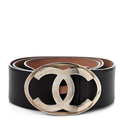 Chanel Lambskin CC Belt 95 38 Dark Brown 1 of 9