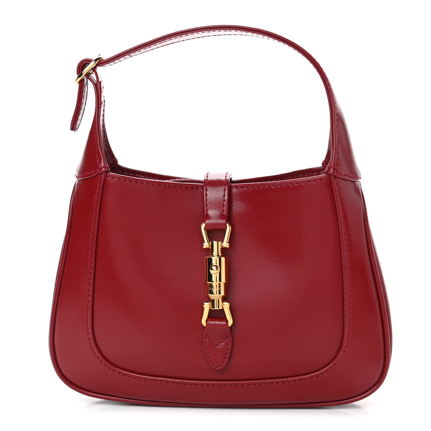 Gucci Boarded Dyana Lux Calfskin Mini Jackie 1961 Hobo New Cherry Red 1 of 4