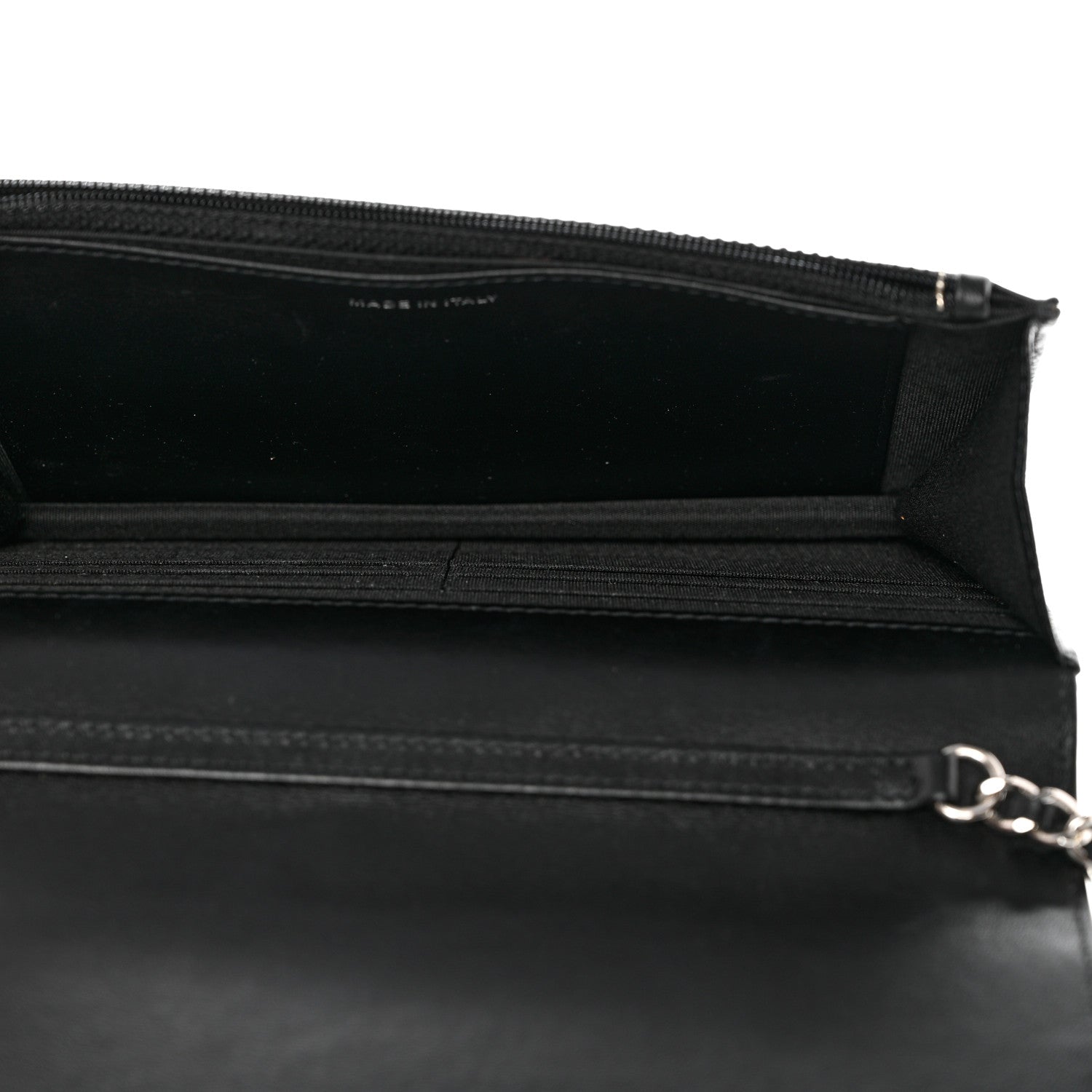 Chanel Caviar Camellia Embossed Wallet On Chain WOC Black 7 of 12