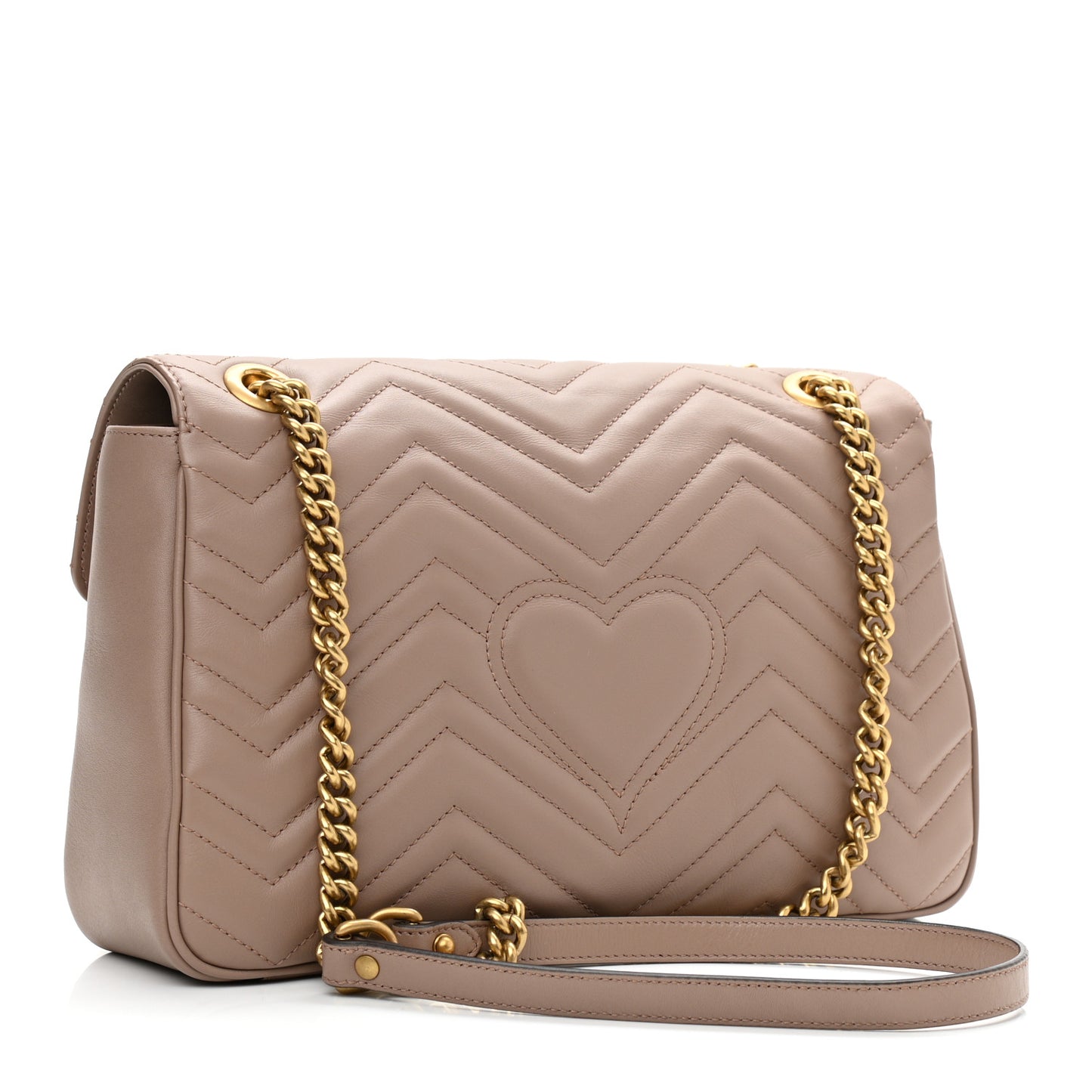 Calfskin Matelasse Medium GG Marmont Shoulder Bag Porcelain Rose