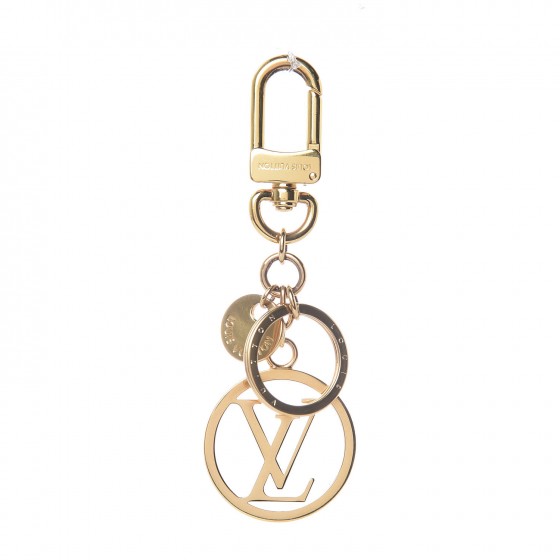 Louis Vuitton LV Circle Bag Charm Key Holder Gold 1 of 3