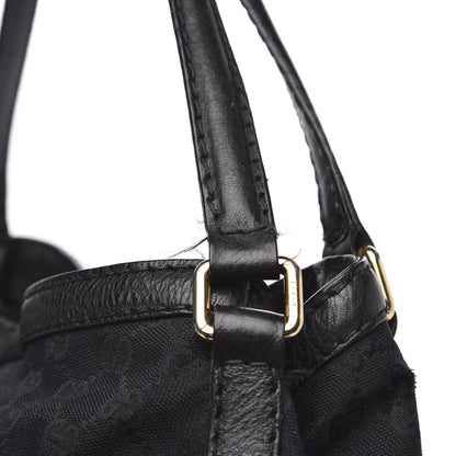 Gucci Monogram Medium Jockey Tote Black 11 of 17
