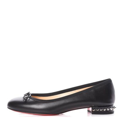 Christian Louboutin Shiny Nappa La Massine Flats 39 Black 1 of 9