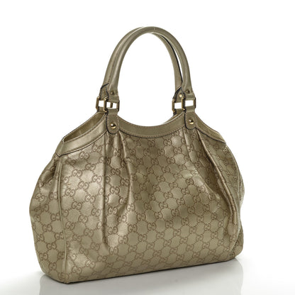 Gucci Guccissima Medium Sukey Tote Champagne 3 of 6