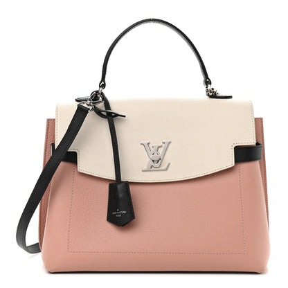 Louis Vuitton Soft Calfskin Lockme Ever Rose Ballet White Maito Black 1 of 10