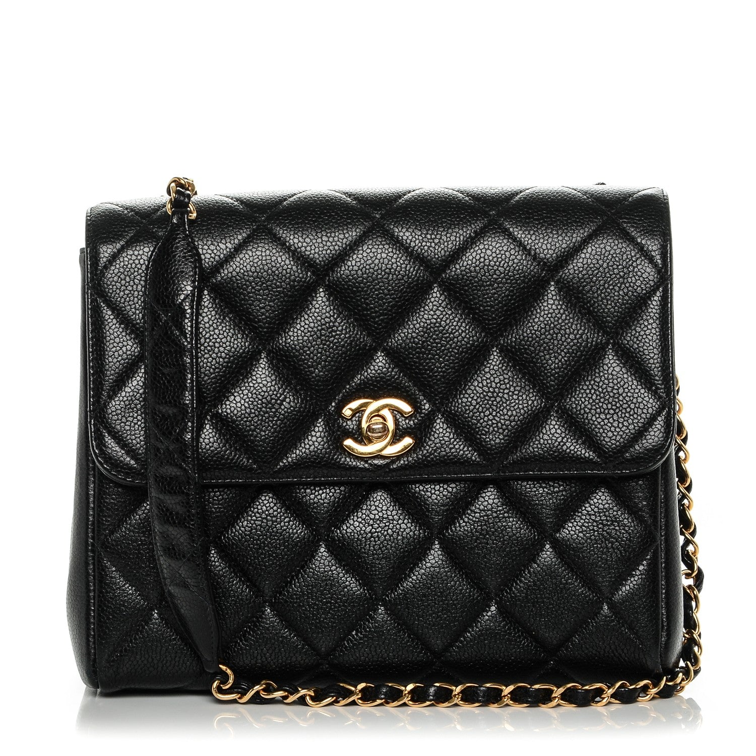 Chanel Caviar Quilted Medium Flap Shoulder Bag Black 1 of 8