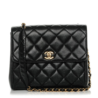 Chanel Caviar Quilted Medium Flap Shoulder Bag Black 1 of 8