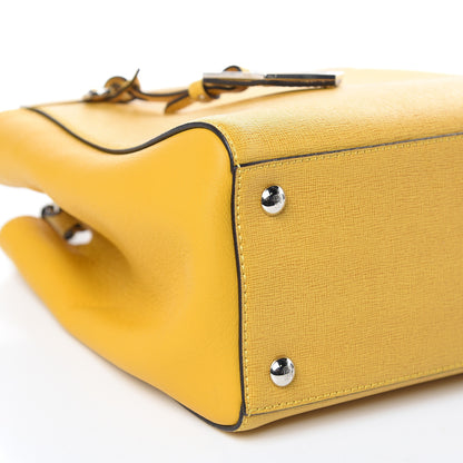 Fendi Vitello Elite Petite 2Jours Tote Mustard 8 of 10