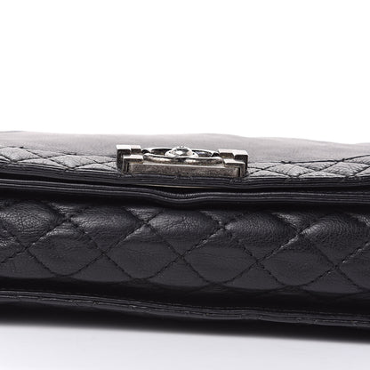 Chanel Calfskin New Medium Boy Reverso Flap Black 10 of 17