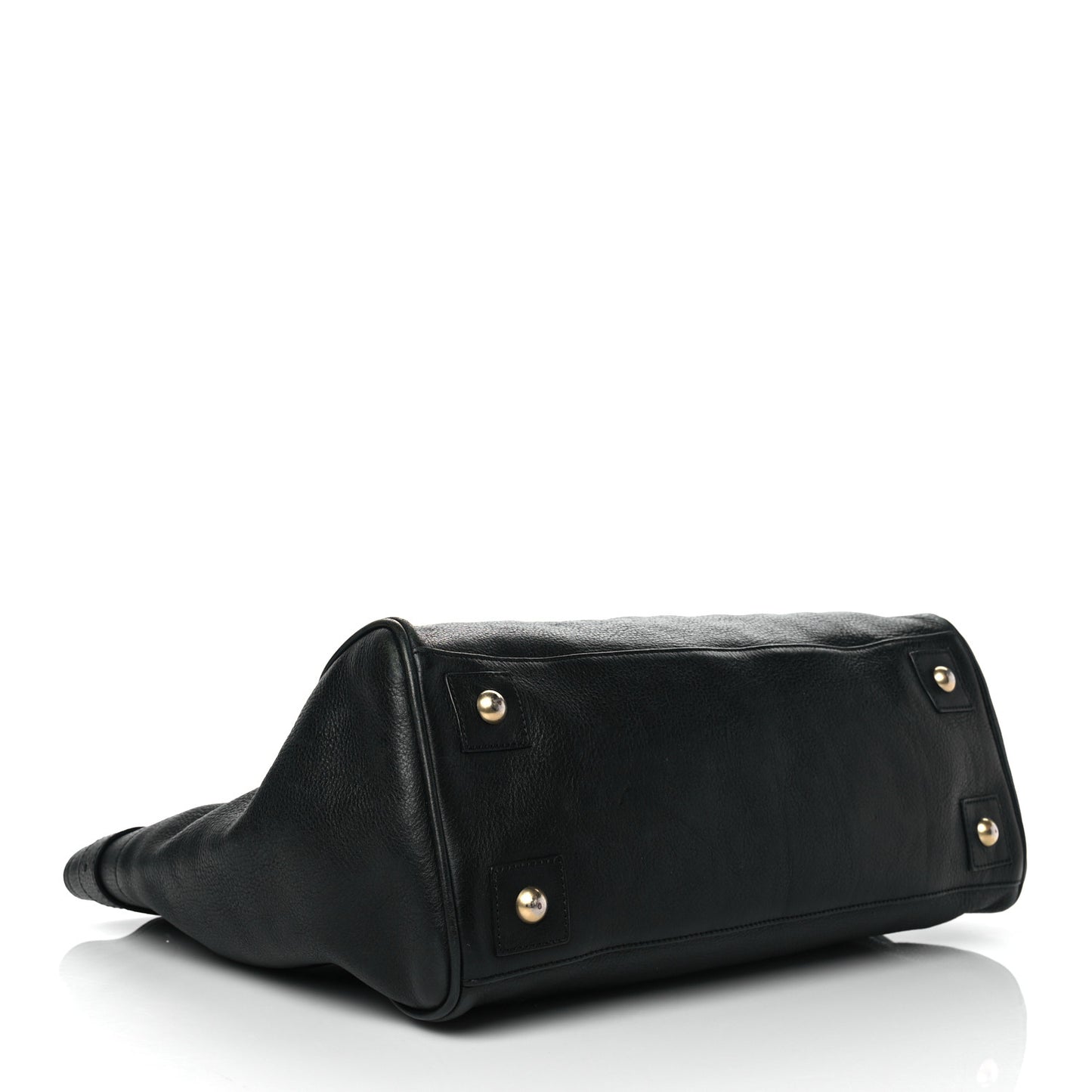 Natural Leather Bayswater Tote Black