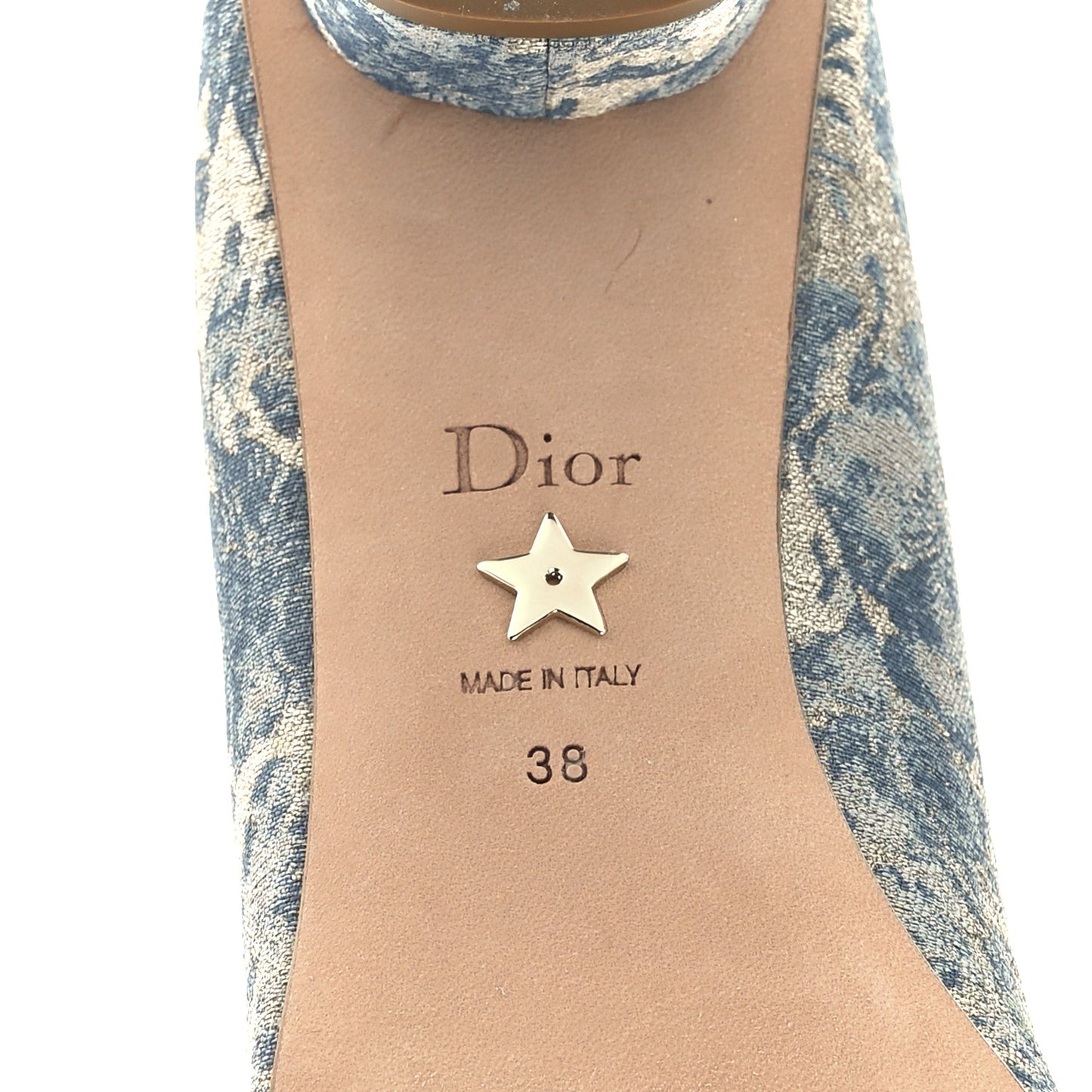Brocart Lurex Dior Idylle 35mm Pumps 38 Canard