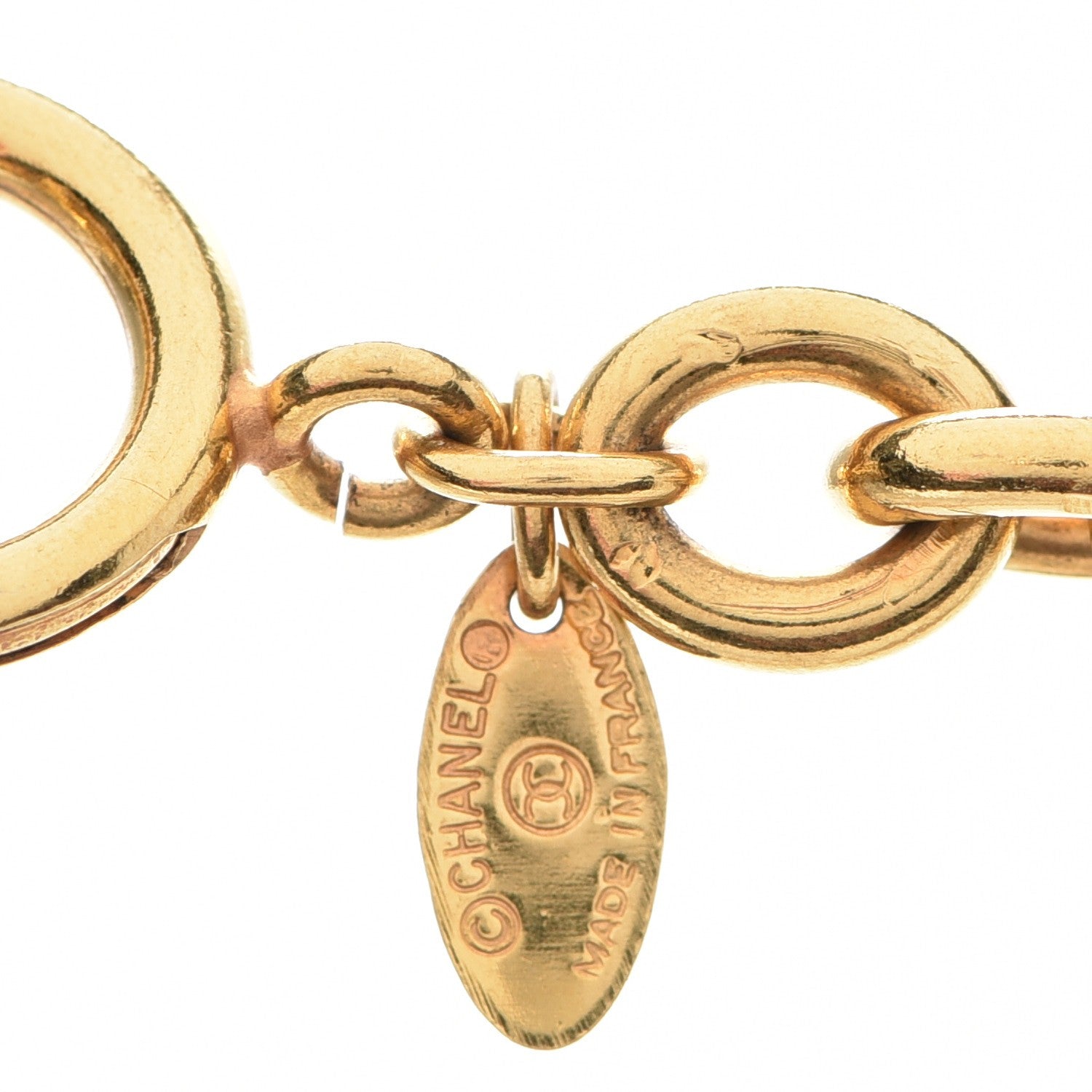 Chanel Short CC Necklace Gold 6 of 6