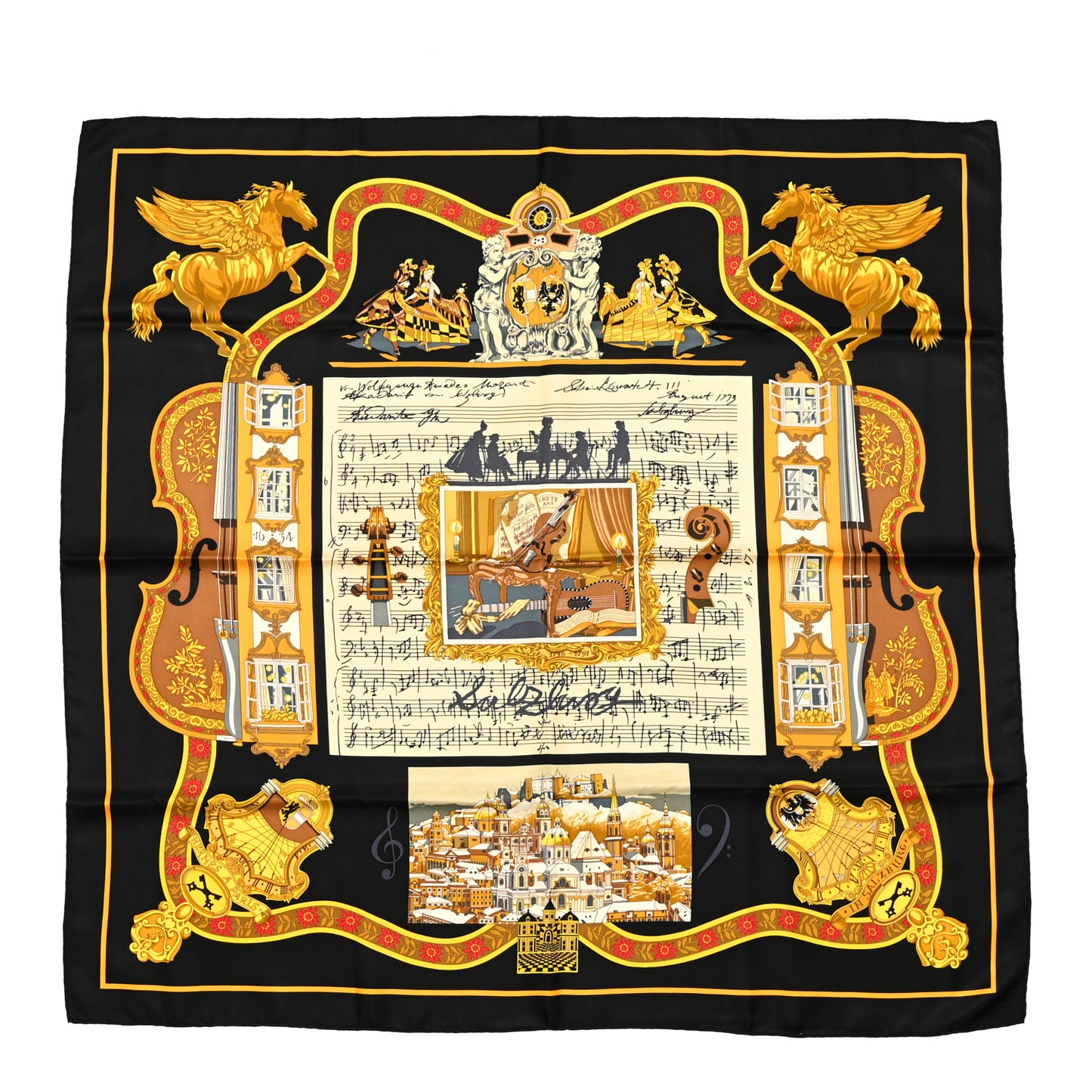 Silk Salzburg Scarf 90