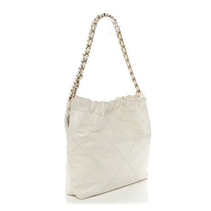 Chanel Shiny Calfskin Quilted Small Chanel 22 White 4 of 13