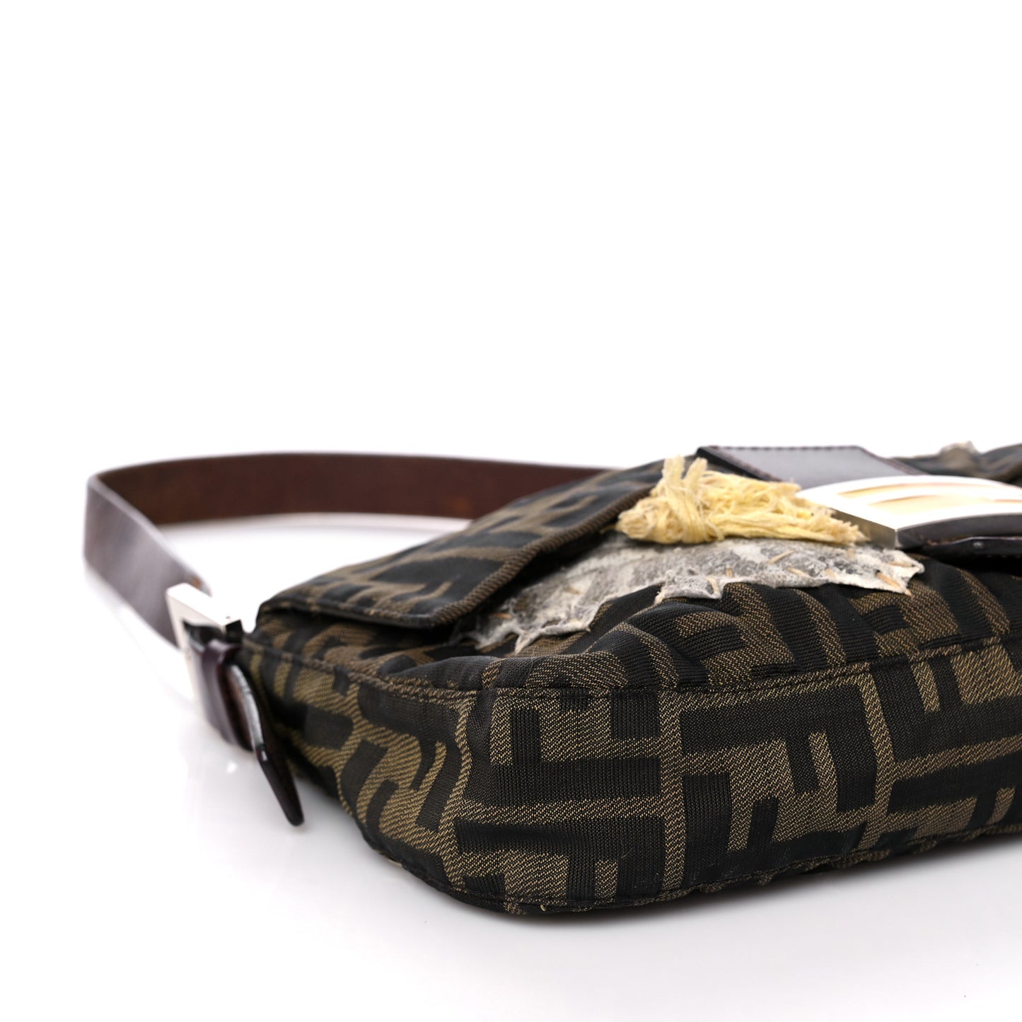 Zucca Flower Applique Baguette Tobacco