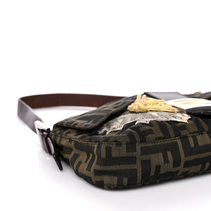 Fendi Zucca Flower Applique Baguette Tobacco 8 of 17