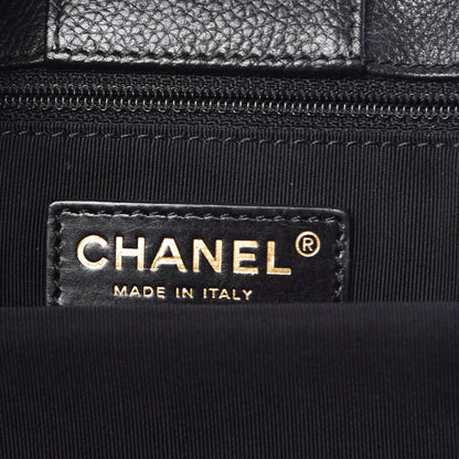 Chanel Calfskin Small Cerf Executive Shopper Tote Black 7 of 14