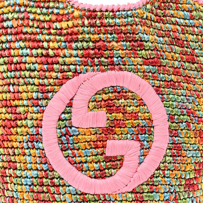 Gucci Raffia Mini Blondie Tote Multicolor 8 of 10