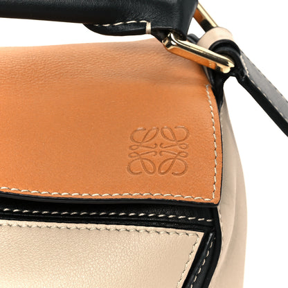 Loewe Calfskin Small Puzzle Bag Amber Light Oat Black 7 of 12