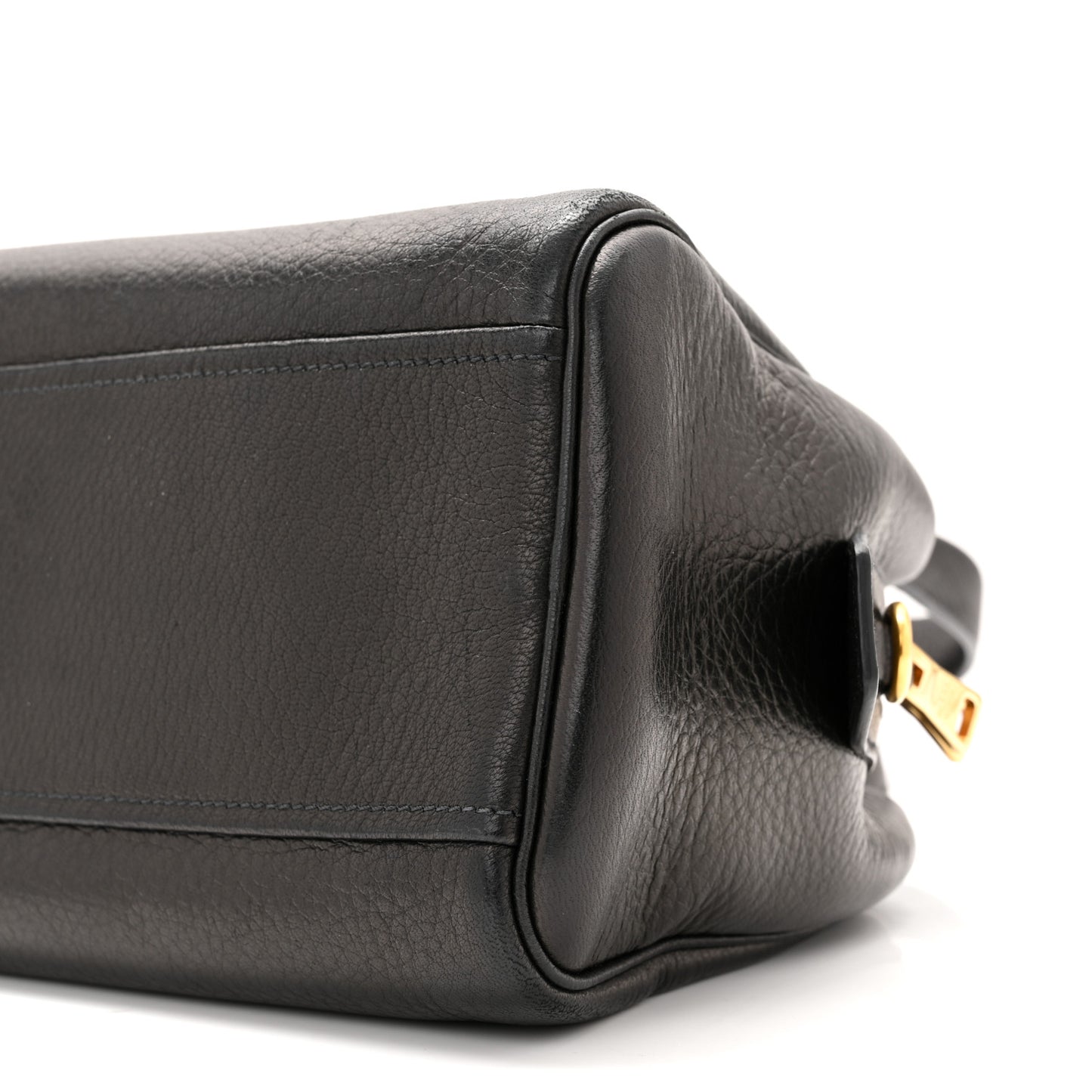 Cervo Deerskin Satchel Black