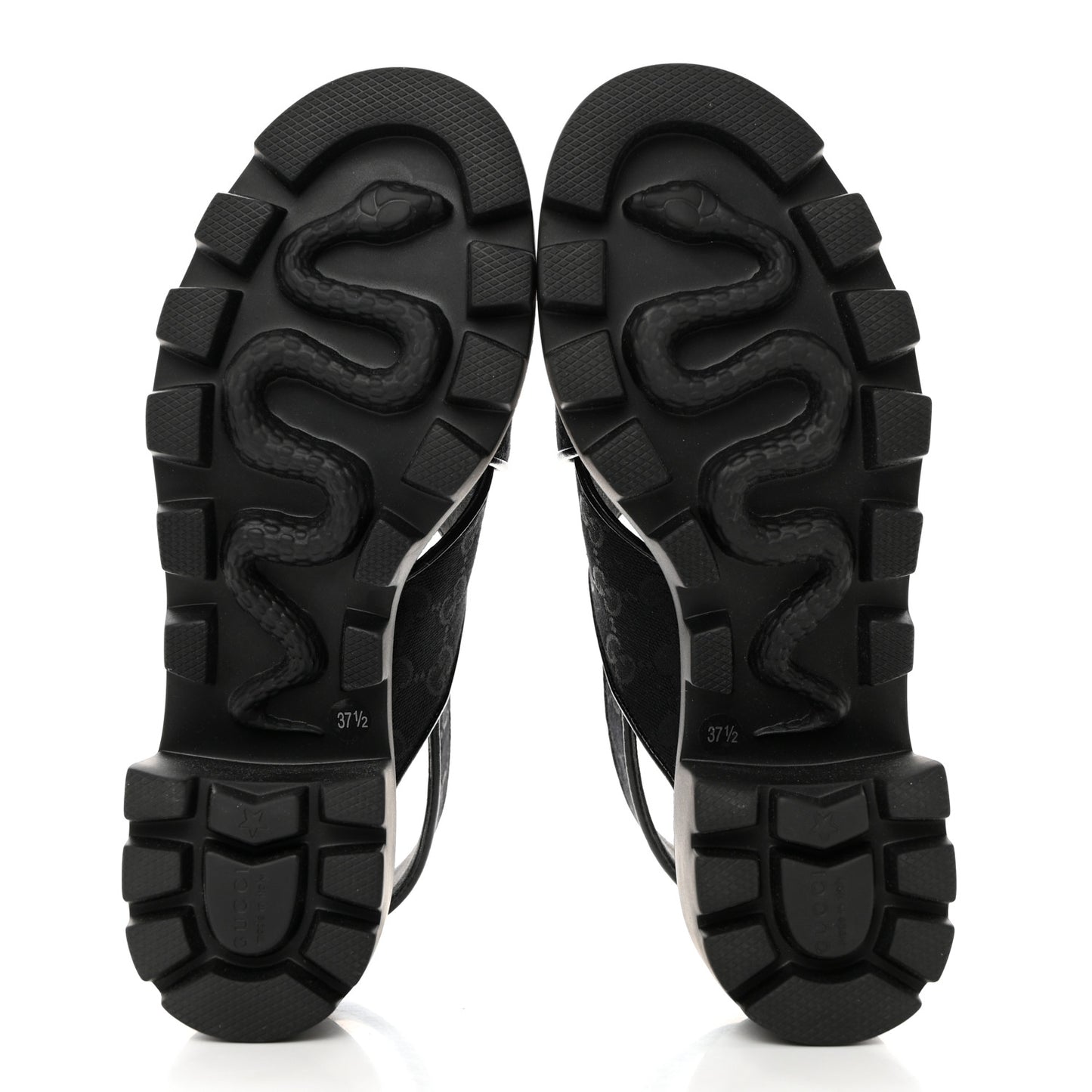 Monogram Granada Kid Trip 40/72mm Lug Sole Sandals 37.5 Black