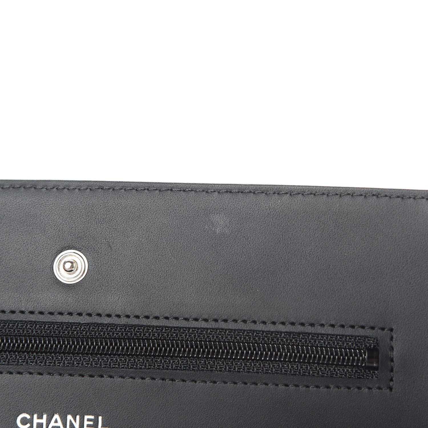 Chanel Caviar Timeless CC Wallet On Chain WOC Black 12 of 13