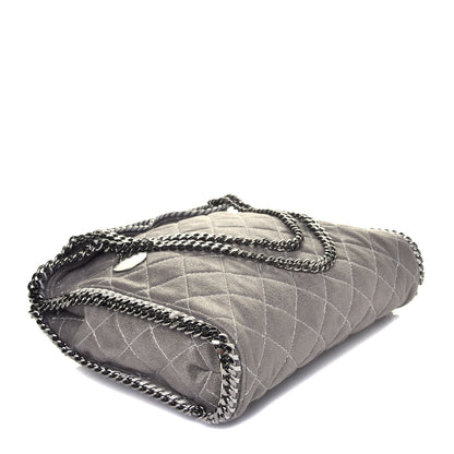 Stella McCartney Shaggy Deer Quilted Small Falabella Tote Light Grey 4 of 9