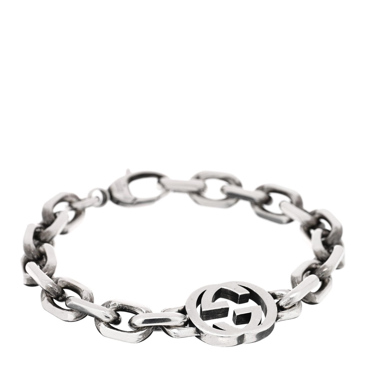 Sterling Silver Interlocking G Link Bracelet