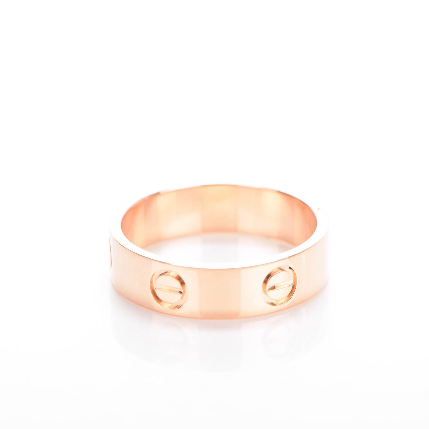 18K Pink Gold 5.5mm LOVE Ring 58 8.25