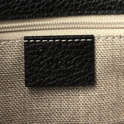 Gucci Dollar Calfskin Interlocking G Shoulder Bag Black 6 of 9