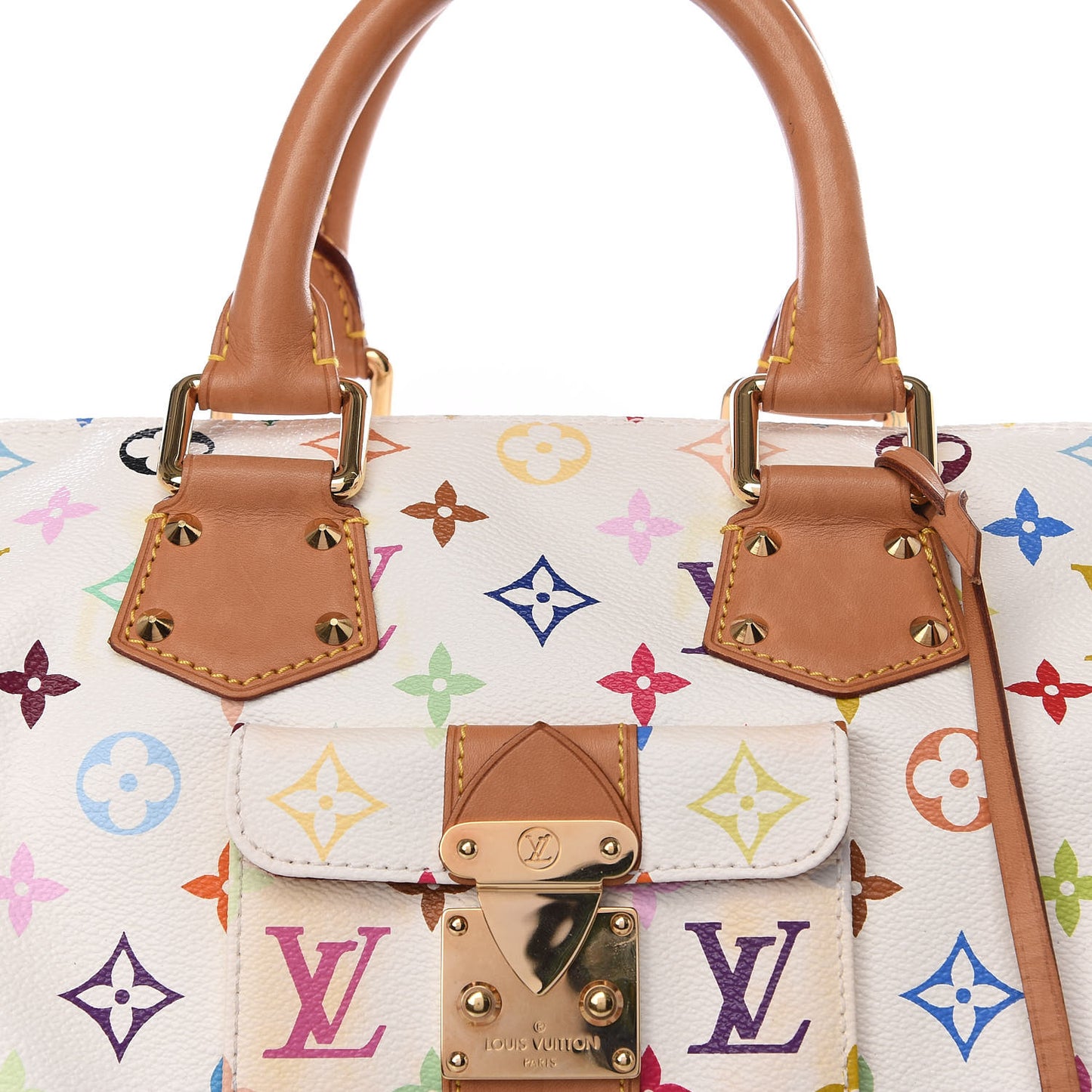Monogram Multicolor Speedy 30 White