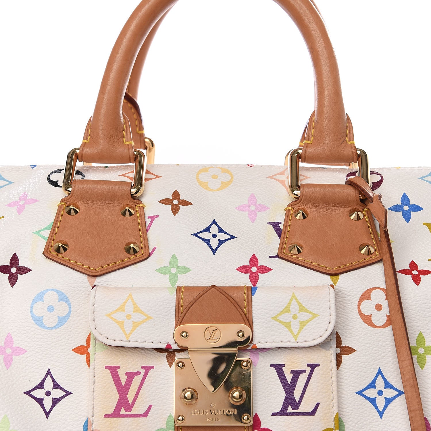 Louis Vuitton Monogram Multicolor Speedy 30 White 7 of 7