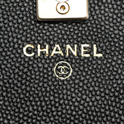 Chanel Caviar Quilted Trendy Handle Clutch With Chain Black 7 of 12