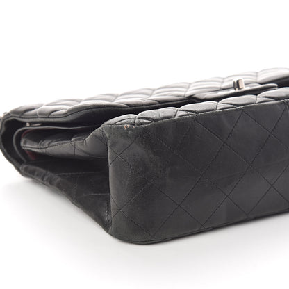 Chanel Lambskin Quilted Jumbo Double Flap Black 9 of 10