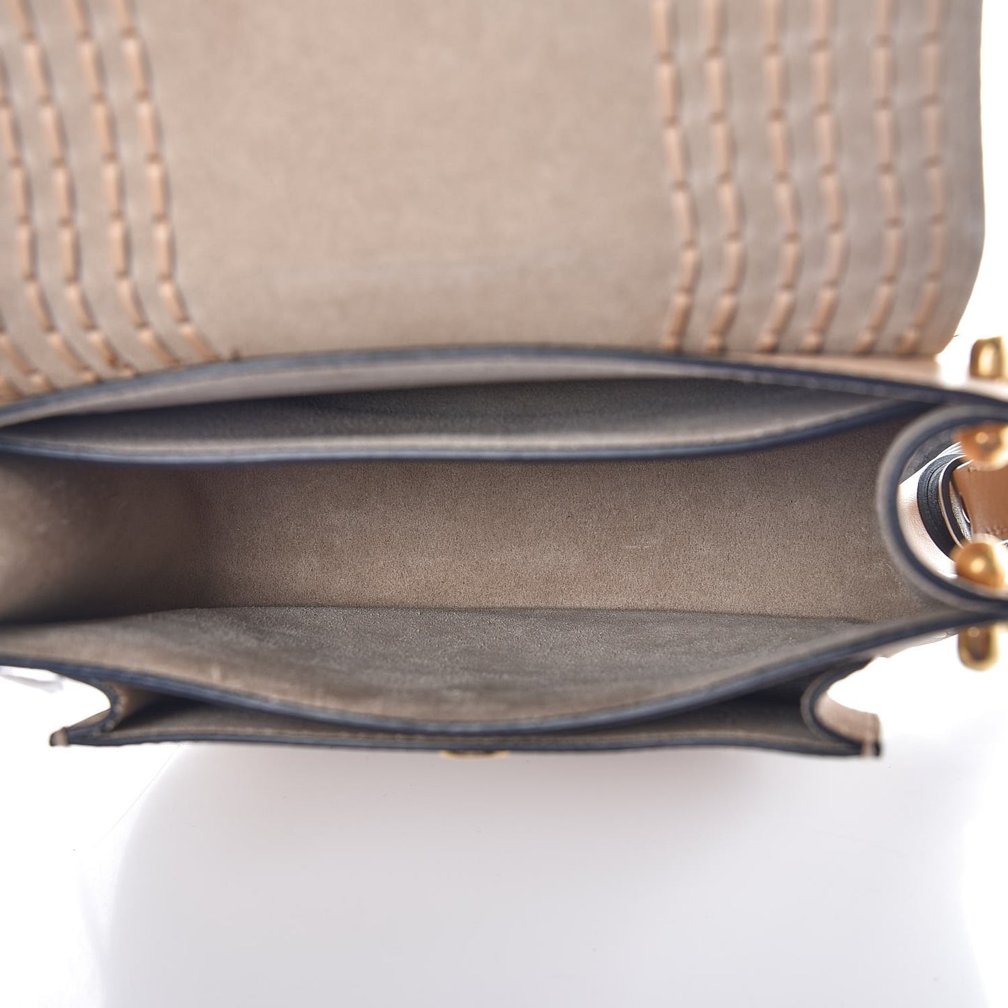 Calfskin Braided Small Hudson Shoulder Bag Pearl Beige