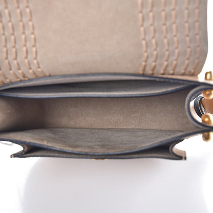Chloe Calfskin Braided Small Hudson Shoulder Bag Pearl Beige 5 of 7