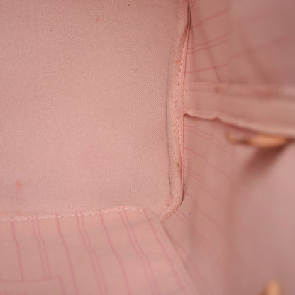 Louis Vuitton Damier Azur Neo Neverfull MM Rose Ballerine 11 of 15