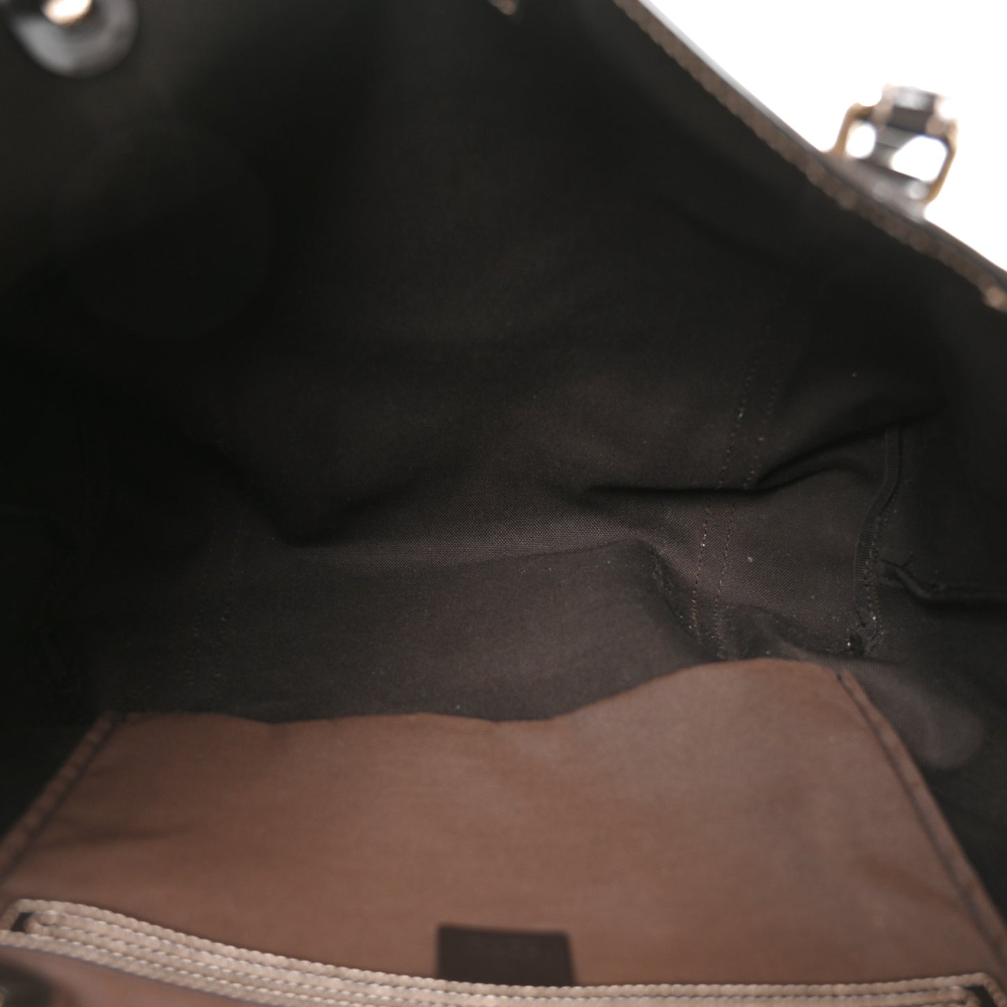 GG Plus Monogram Medium Joy Tote Dark Brown