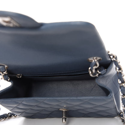 Chanel Caviar Quilted Mini Square Flap Dark Blue 5 of 11