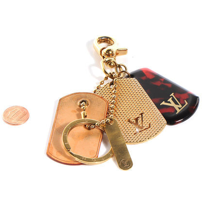 Louis Vuitton Monogramouflage Bag Charm Red 2 of 5