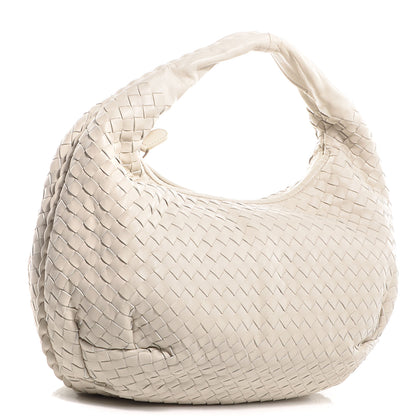 Bottega Veneta Nappa Intrecciato Medium Belly Veneta Hobo Cream 3 of 9