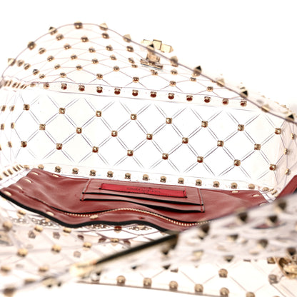 Valentino Garavani PVC Medium Rockstud Spike Shoulder Bag 5 of 12