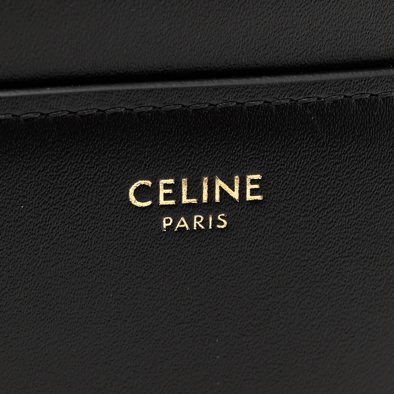 Celine Satinated Calfskin Small 16 Top Handle Bag Black 6 of 11